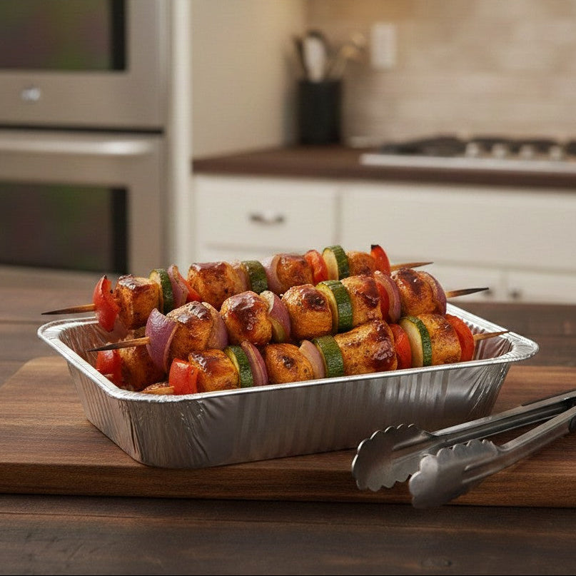 [100 ct] Half Size Aluminum Foil Steam Table Pan, Deep