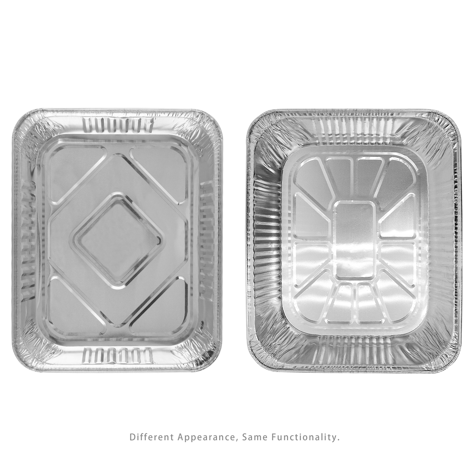 [100 ct] Half Size Aluminum Foil Steam Table Pan, Deep