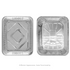 [100 ct] Half Size Aluminum Foil Steam Table Pan, Deep