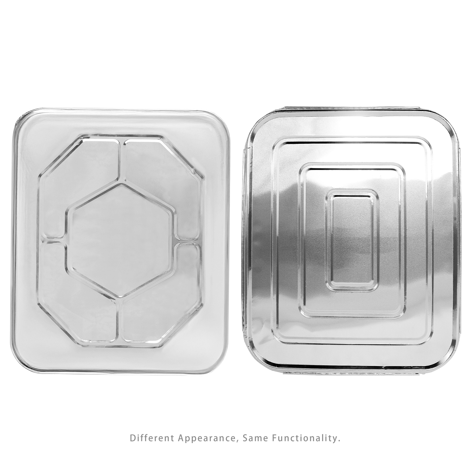 [100 ct] Aluminum Foil Steam Table Pan Lids, Half Size