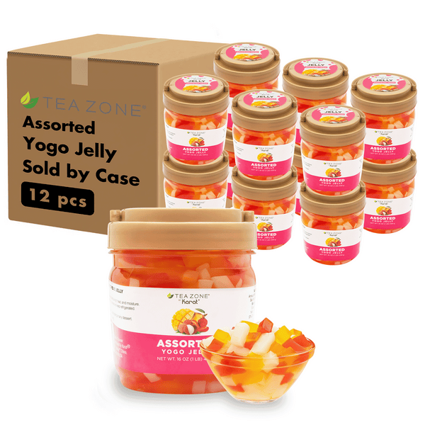 jelly 2点セット 12 Jars] Assorted Yogo Jelly (1 lb each) – LollicupStore