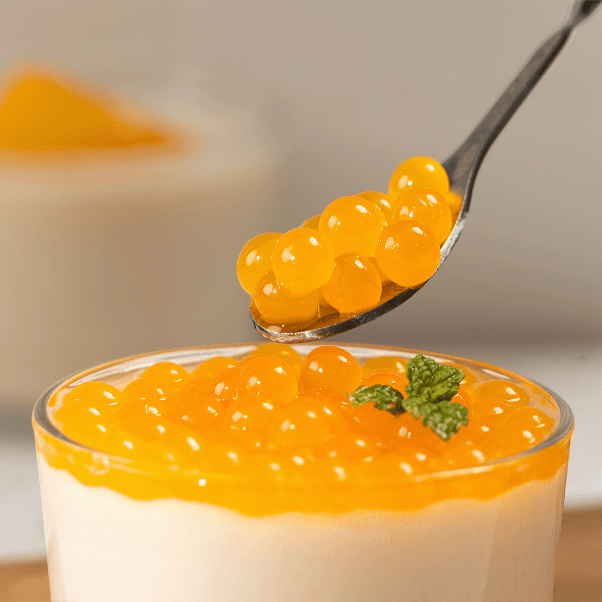 [12 Jars] Mango POPPING PEARLS™ (1 lb each) – LollicupStore