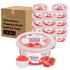 [12 Jars] Strawberry Popping Pearls (1 lb each)