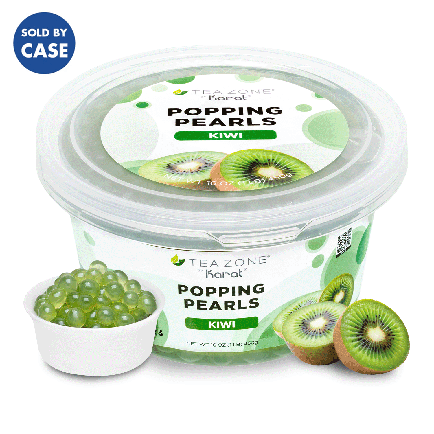 [12 Jars] Kiwi Popping Pearls (1 lb each)