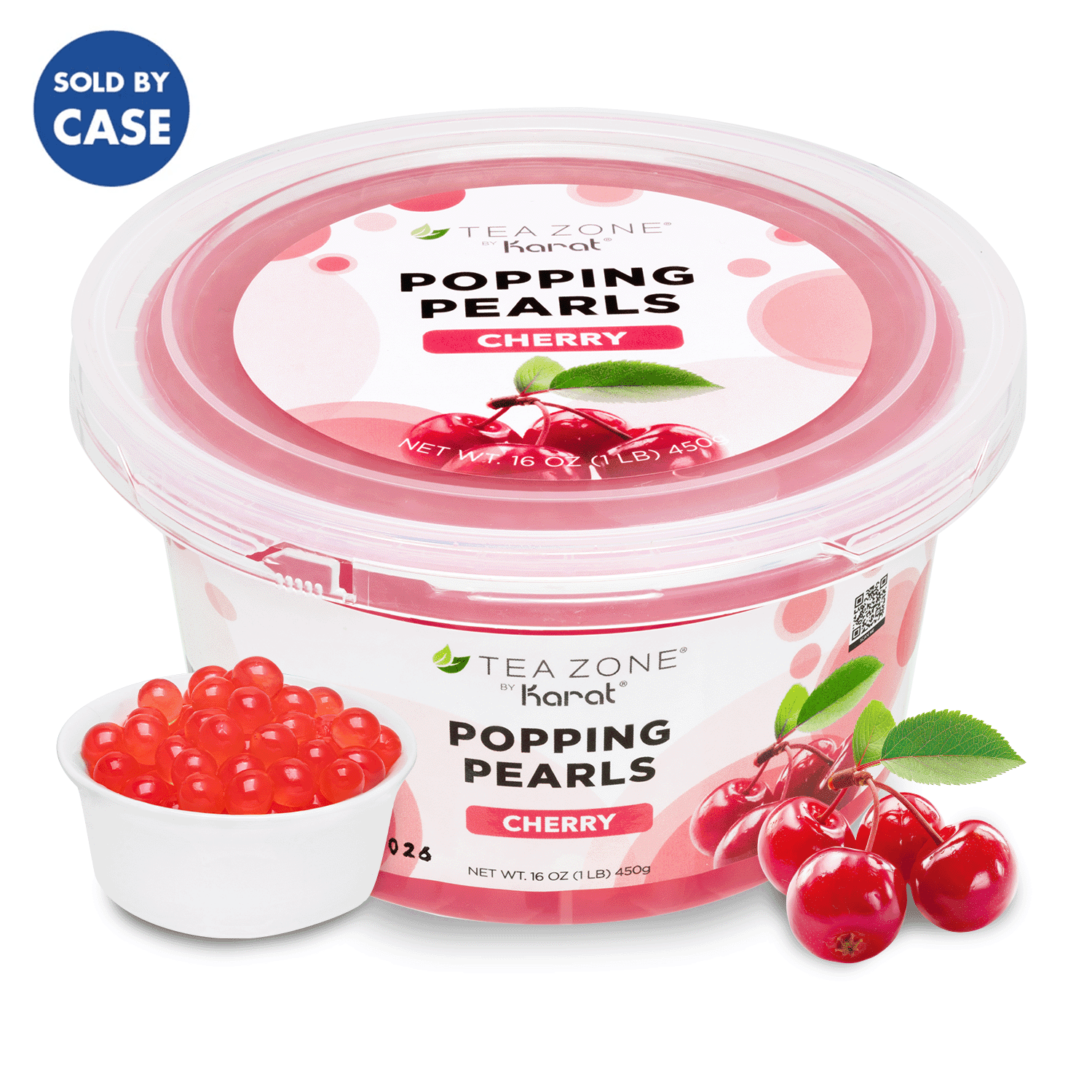 [12 Jars] Cherry Popping Pearls (1 lb each)