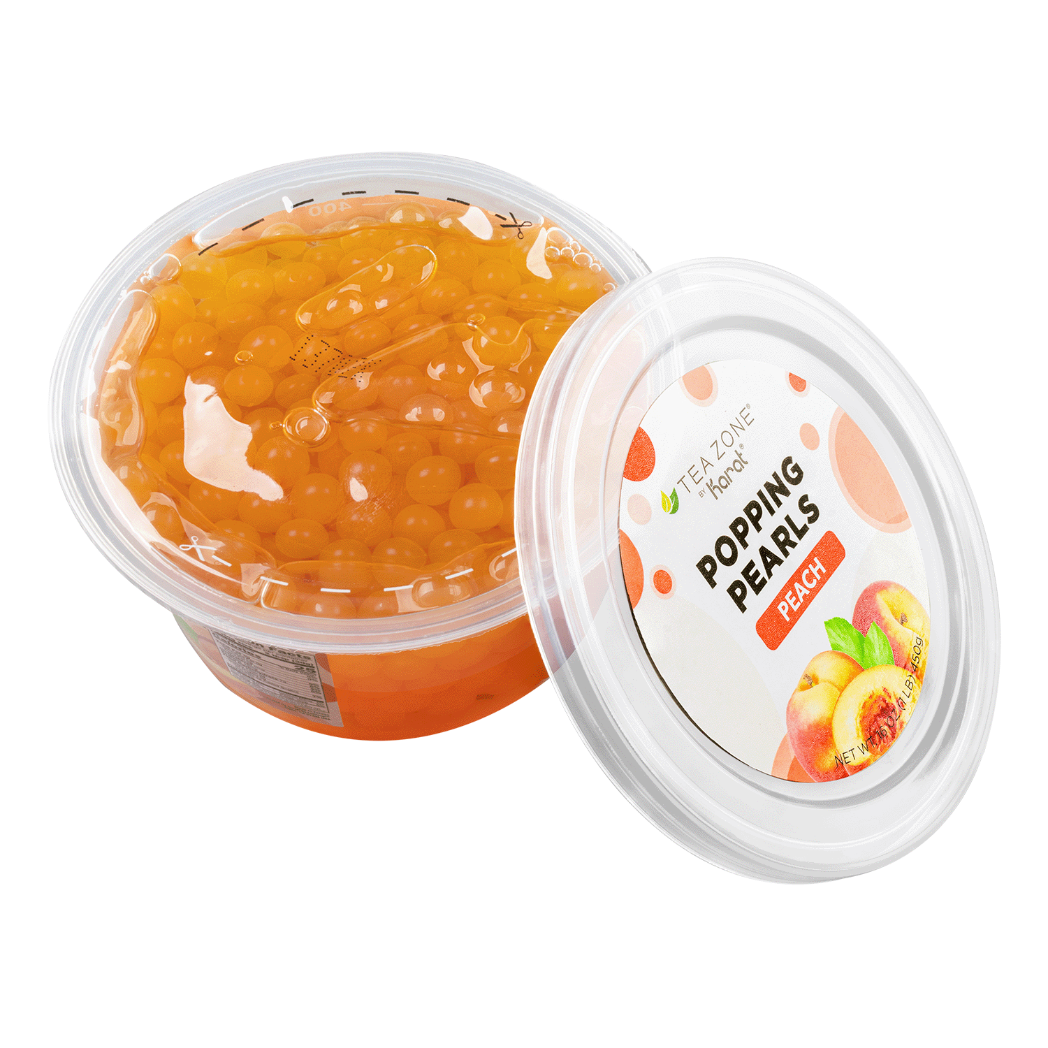 Tea Zone Peach Popping Pearls - Jar (1 lb)