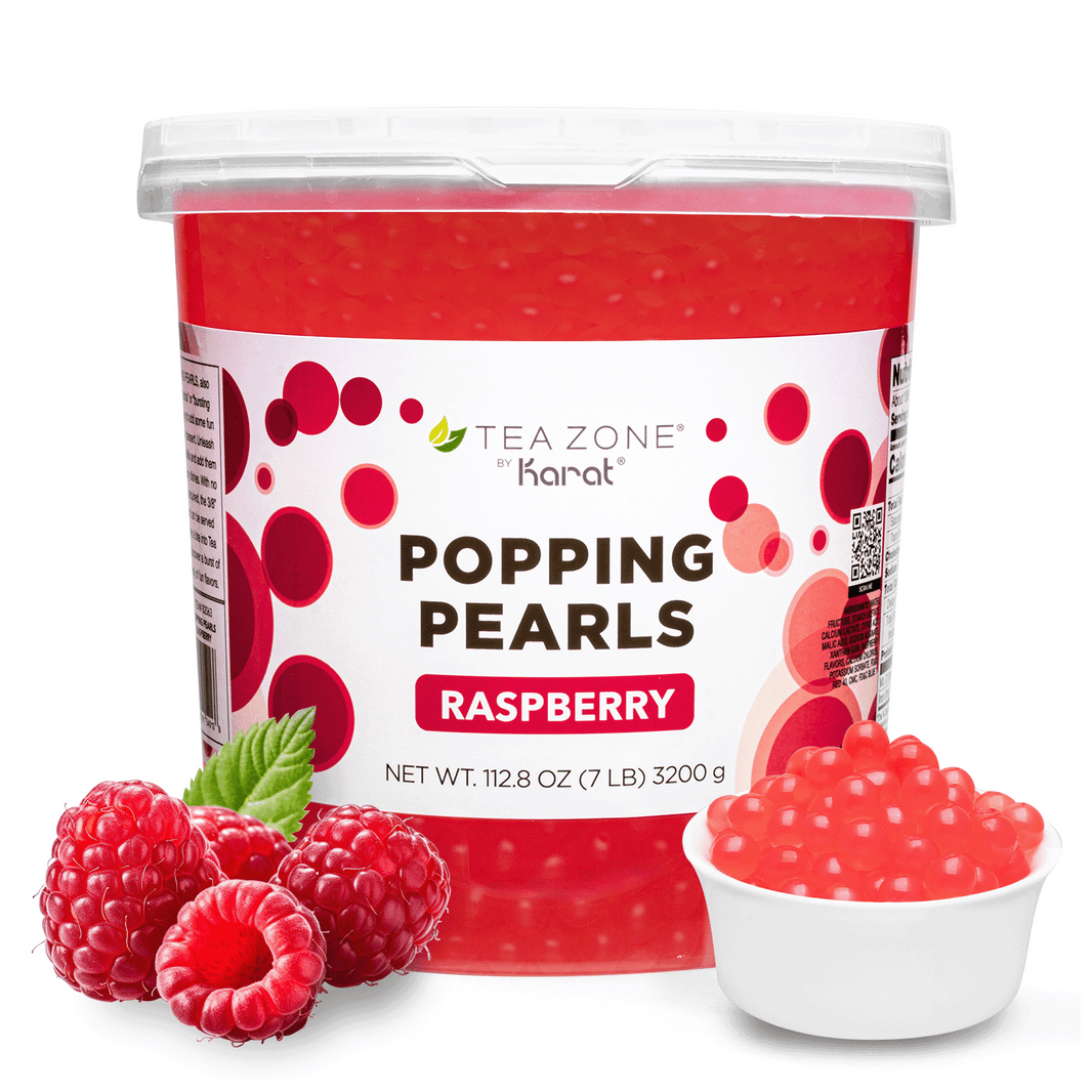 Olli Raspberry Vanilla Raspberry POPPING PEARLS™ - Jar (7 lbs) – LollicupStore