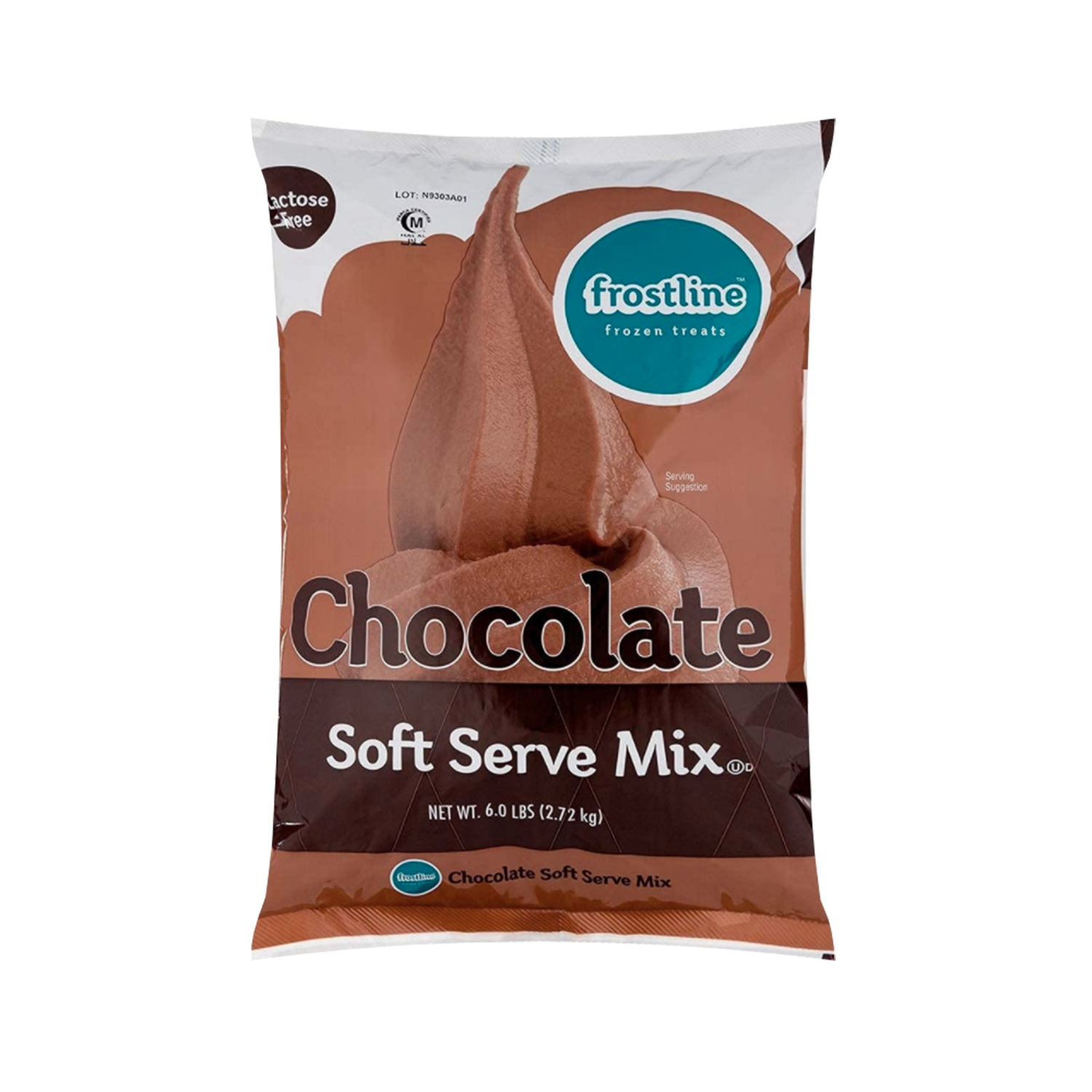 Frostline Chocolate Soft Serve Mix - Bag (6 lbs)