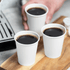 [1,000 ct] 6 oz Paper Coffee Cups | White | 70 mm