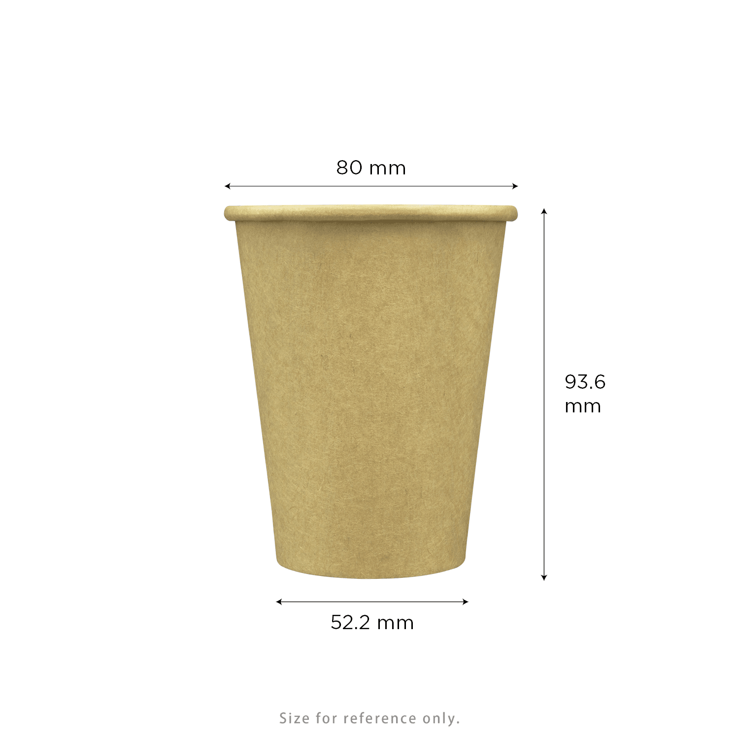 Karat 8oz Paper Hot Cups (80mm), Kraft - 1,000 pcs