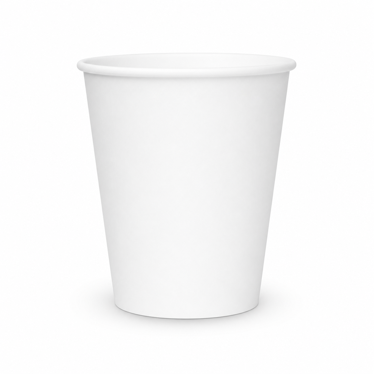 [1,000 ct] 10 oz Paper Coffee Cups | White | 90 mm