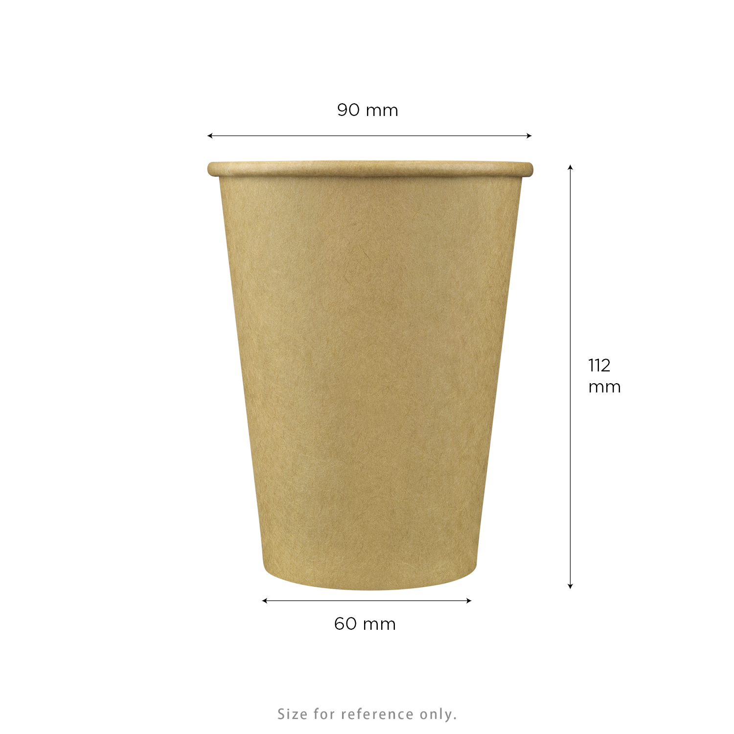 Karat 12oz Paper Hot Cups (90mm), Kraft - 1,000 pcs