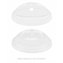 [1,000 ct] Strawless Sipper Lids | PET | 98 mm | Clear | No Cap