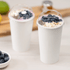 Karat 90mm PET Dome lids for 12-22 Paper Cold Cup, Wide opening - 1,000 pcs