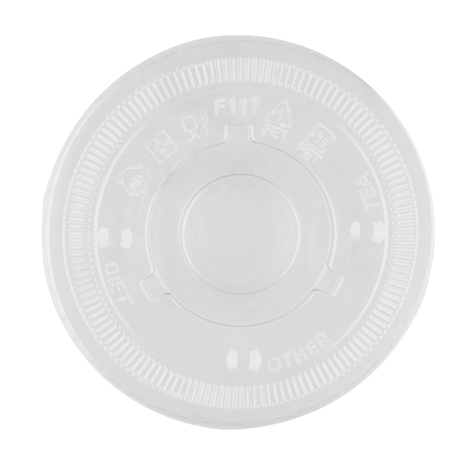 [600 ct] PolyPro Stadium Cup Lids | PET | 117 mm