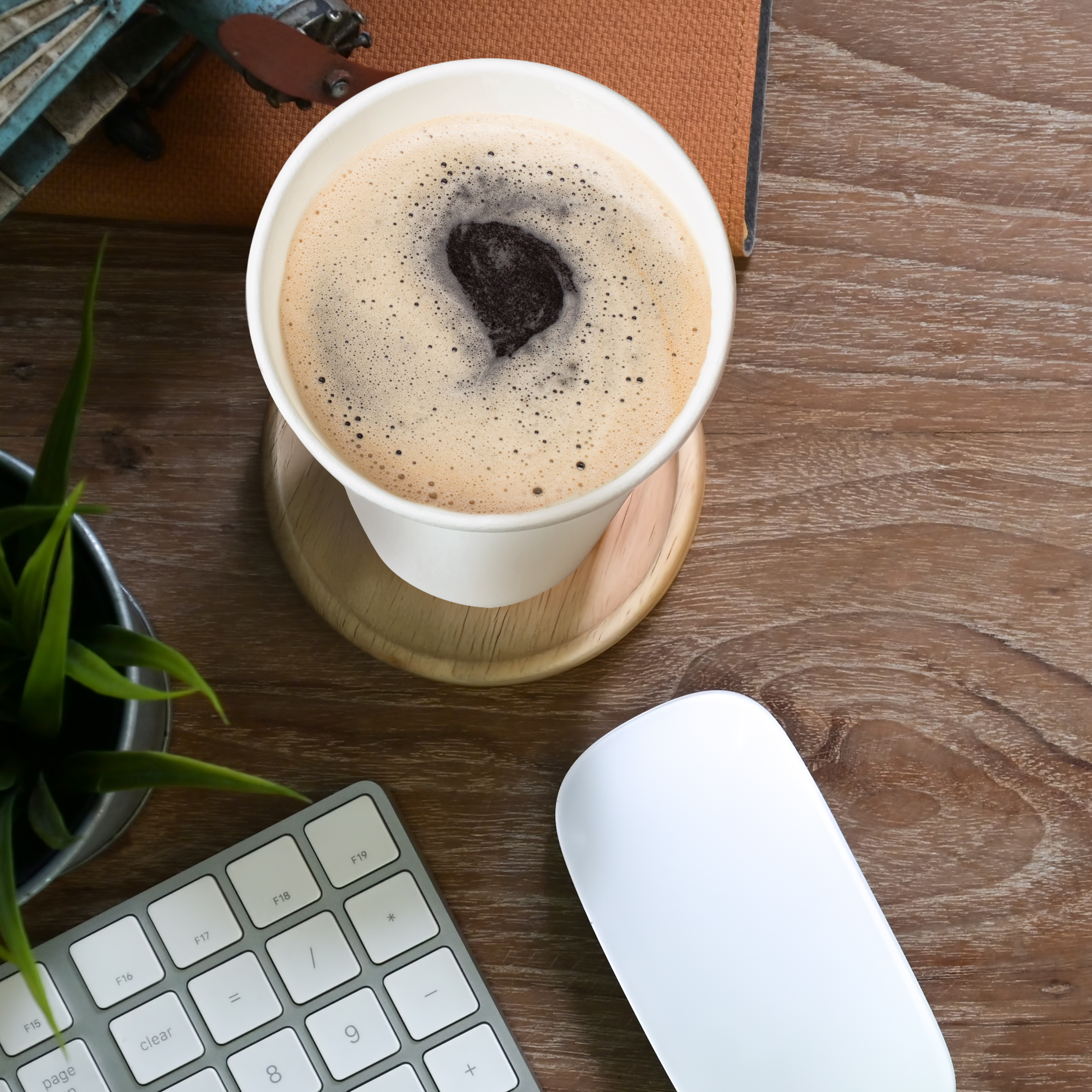 [1,000 ct] 22 oz Paper Cold Cups | 90 mm | White