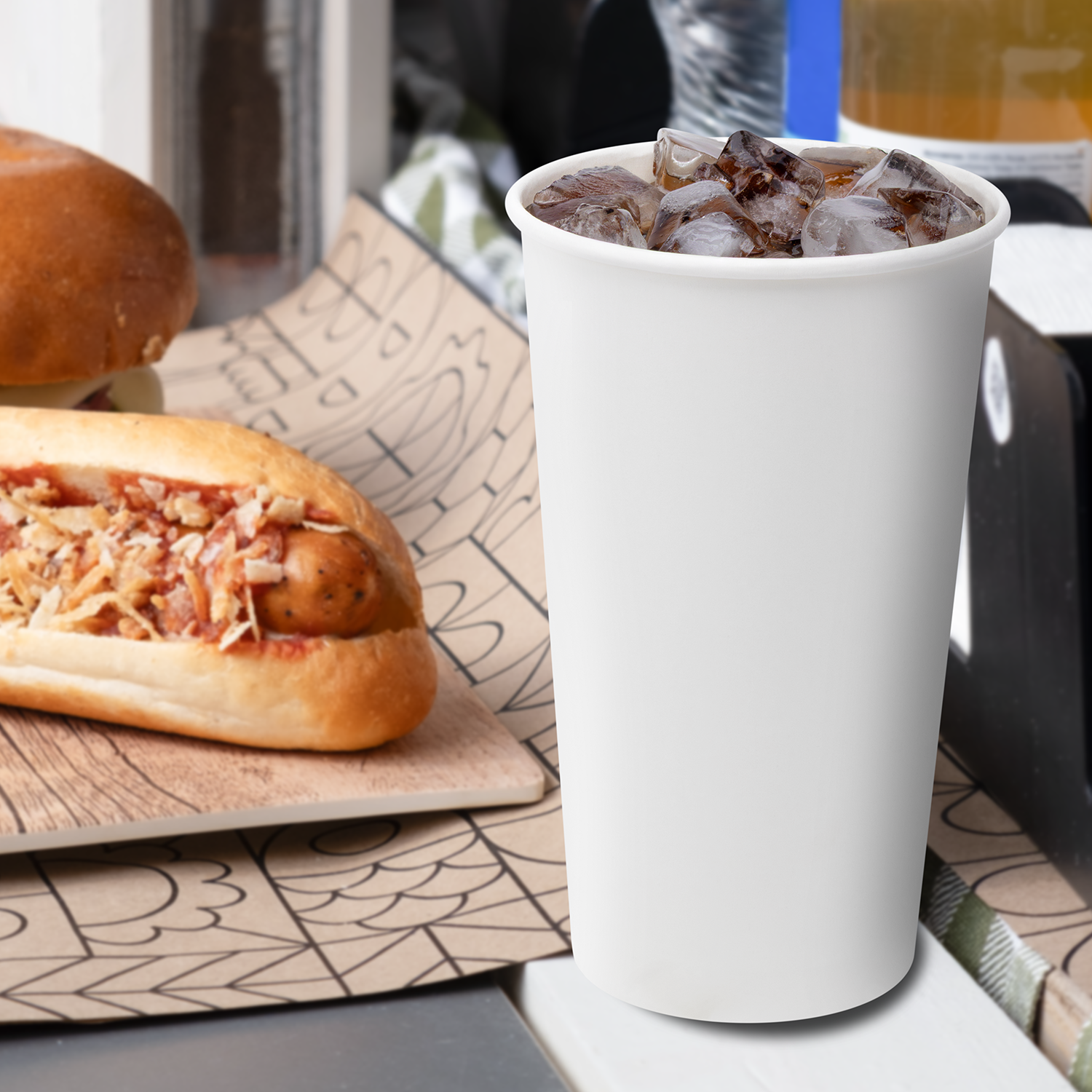 [500 ct] 44 oz Cold Paper Cup (115 mm), White