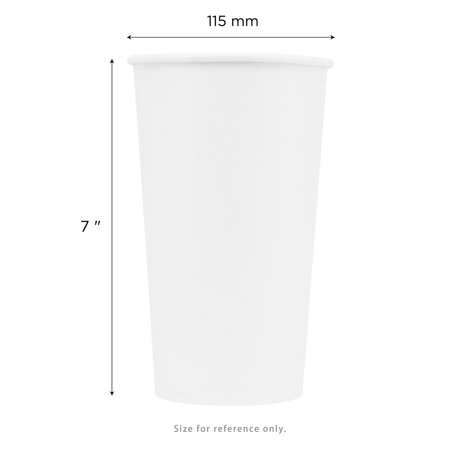[500 ct] 44 oz Cold Paper Cup (115 mm), White