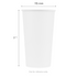 [500 ct] 44 oz Cold Paper Cup (115 mm), White