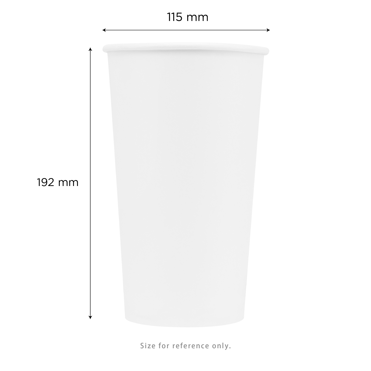 [500 ct] 44 oz Cold Paper Cup (115 mm), White