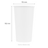 [500 ct] 44 oz Cold Paper Cup (115 mm), White