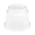 Clear Karat 8oz PET Plastic Dessert Cup upside down