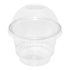 Clear Karat 8oz PET Plastic Dessert Cup with dome lid