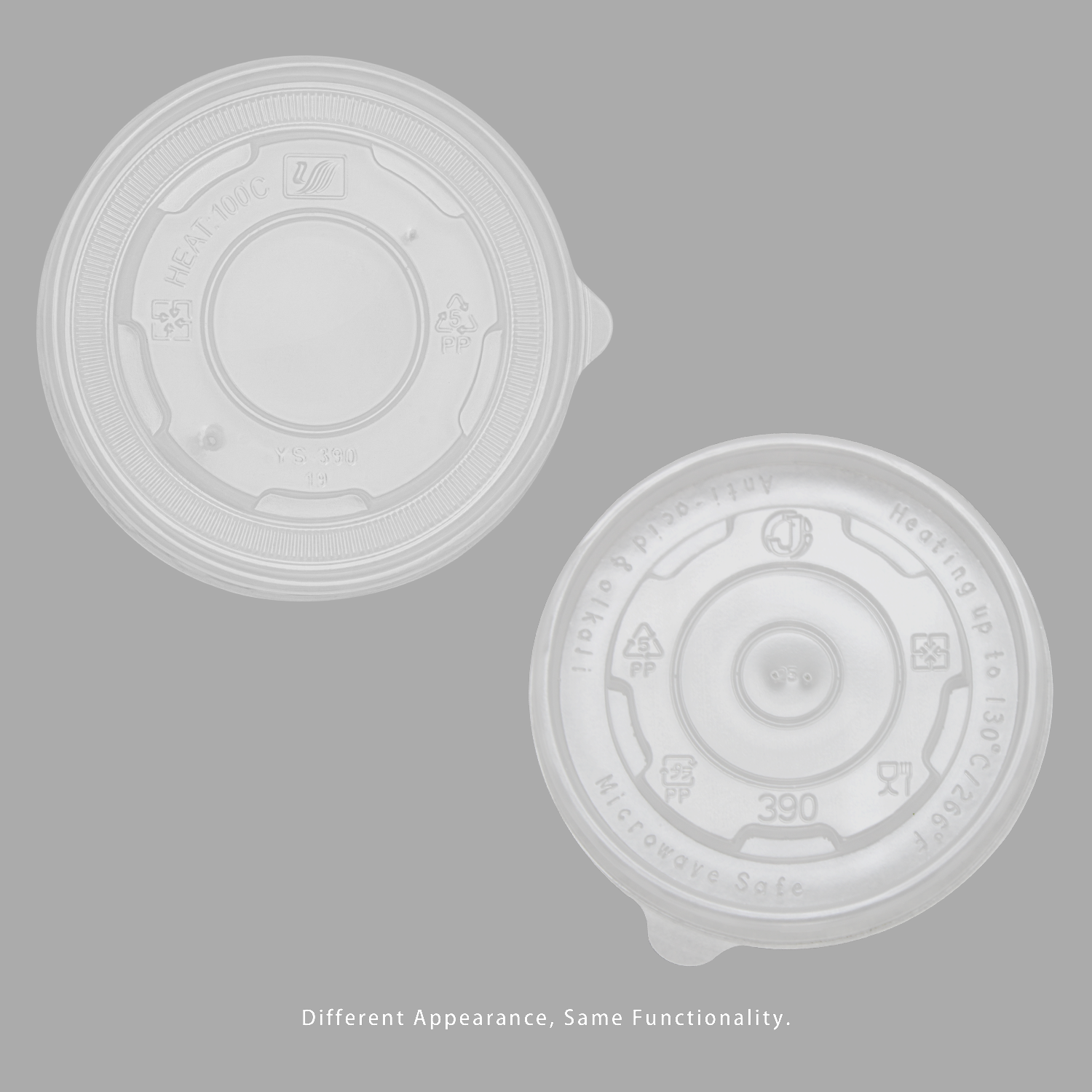 [1,000 ct] 12 oz Food Container Lids | PP | 100 mm