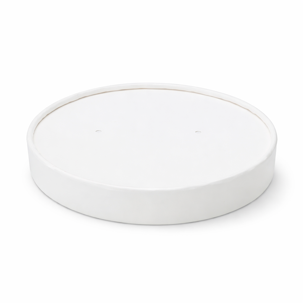[500 ct] Paper Food Container Lids | 32 oz | 115 mm