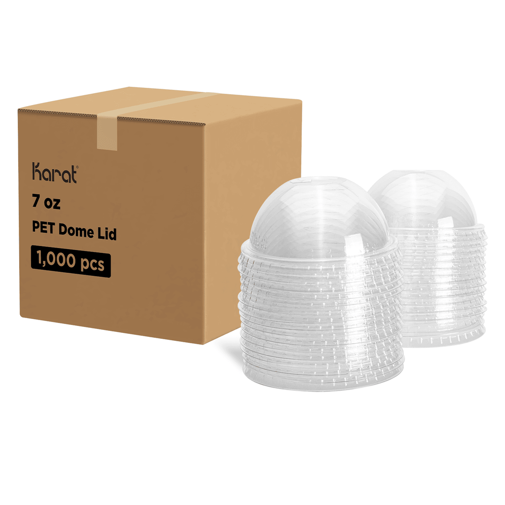 Clear PET Dome Lid for 210POC181N & 210POB181 & 210POC320N & 210GPU12  D:3.5in - 100 pcs