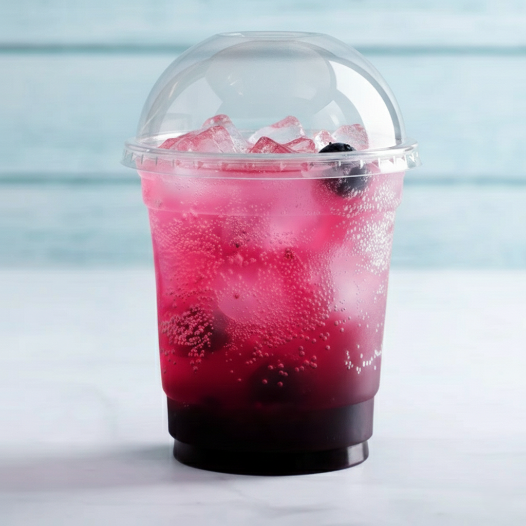 [1,000 ct] 8-10 oz Plastic Dome Cup Lids | PET | 78 mm