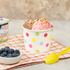 [1,000 ct] 12 oz Paper Food Containers | 100 mm | Dots Print
