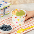 [1,000 ct] 12 oz Paper Food Containers | 100 mm | Dots Print