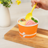 [1,000 ct] 12 oz Paper Food Containers | 100 mm | Orange