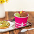 [1,000 ct] 12 oz Paper Food Containers | 100 mm | Pink