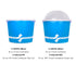 16 oz Food Containers (112mm), Blue - 1,000 pcs