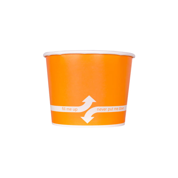 Karat 16oz Food Containers (112mm), Orange -1,000 pcs