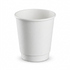 [500 ct] 10 oz Paper Coffee Cups | Insulated | 90 mm | White