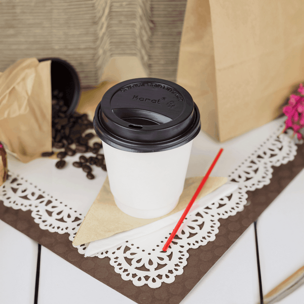 Bicchieri Di Carta Lollicup Karat Da 907g Per Bevande Fredde - Confezione Da 600 Pezzi, Bianco - 4