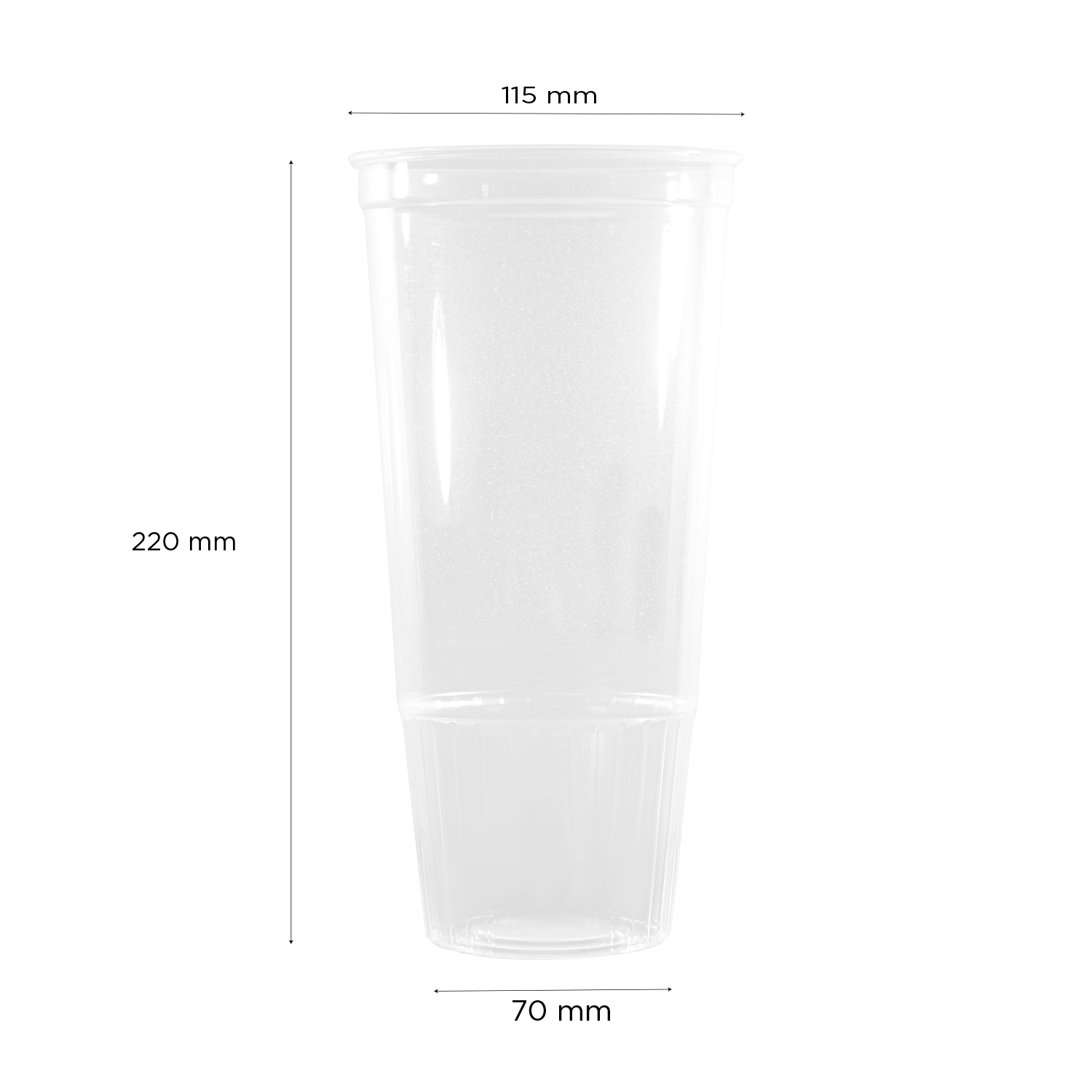 Karat 52oz PP Plastic Cold Cups (115mm) - 300 pcs