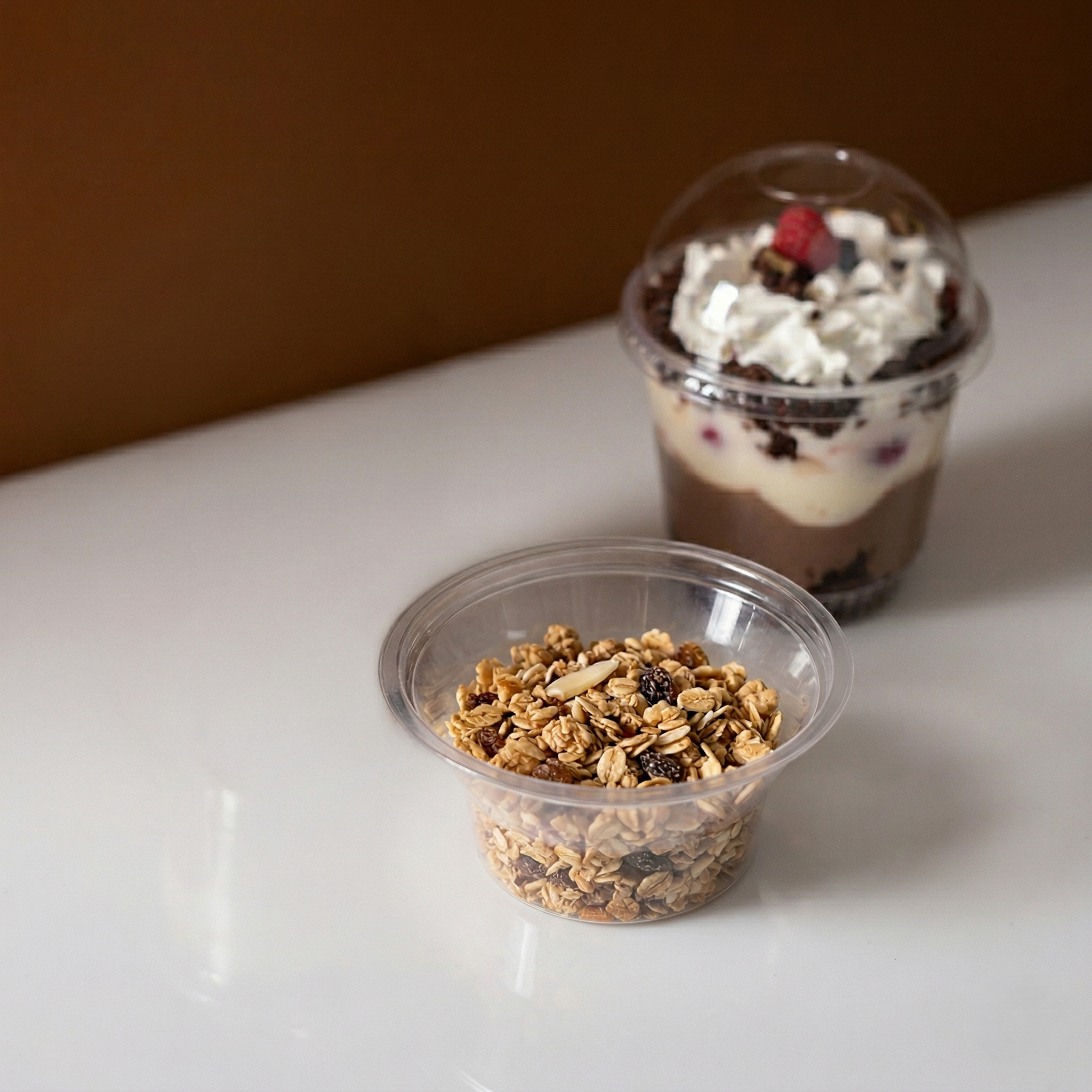 [1,000 ct] 4 oz Plastic Parfait Cup Insert | PET | 98 mm