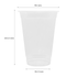 Karat 16oz PP Plastic U-Rim Cold Cups with dimensions