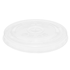 Clear Karat 95mm PS Plastic Flat Lids