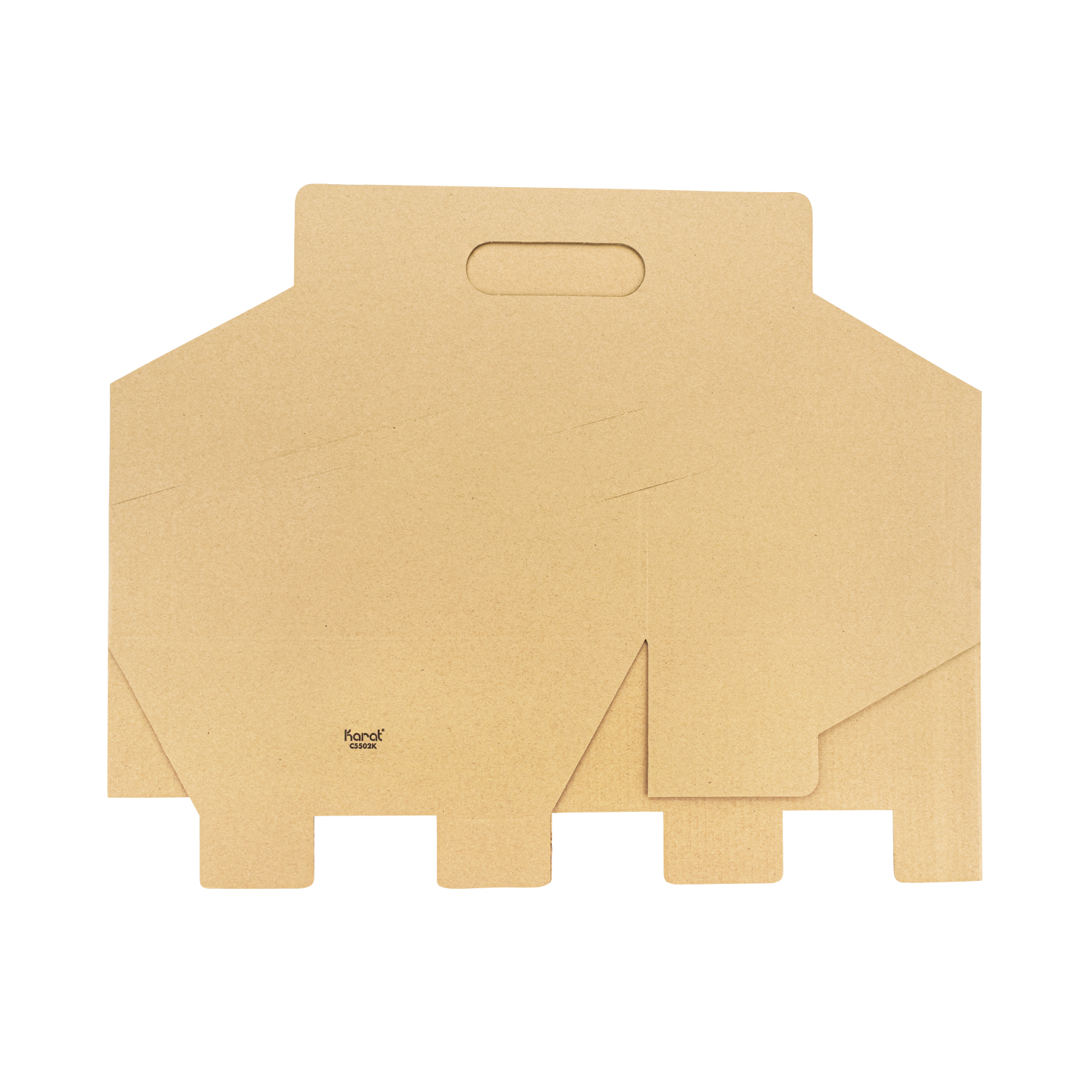 [100 ct] Drink Carrier with Handle , for 6 Cups (12-32 oz), Paperboard