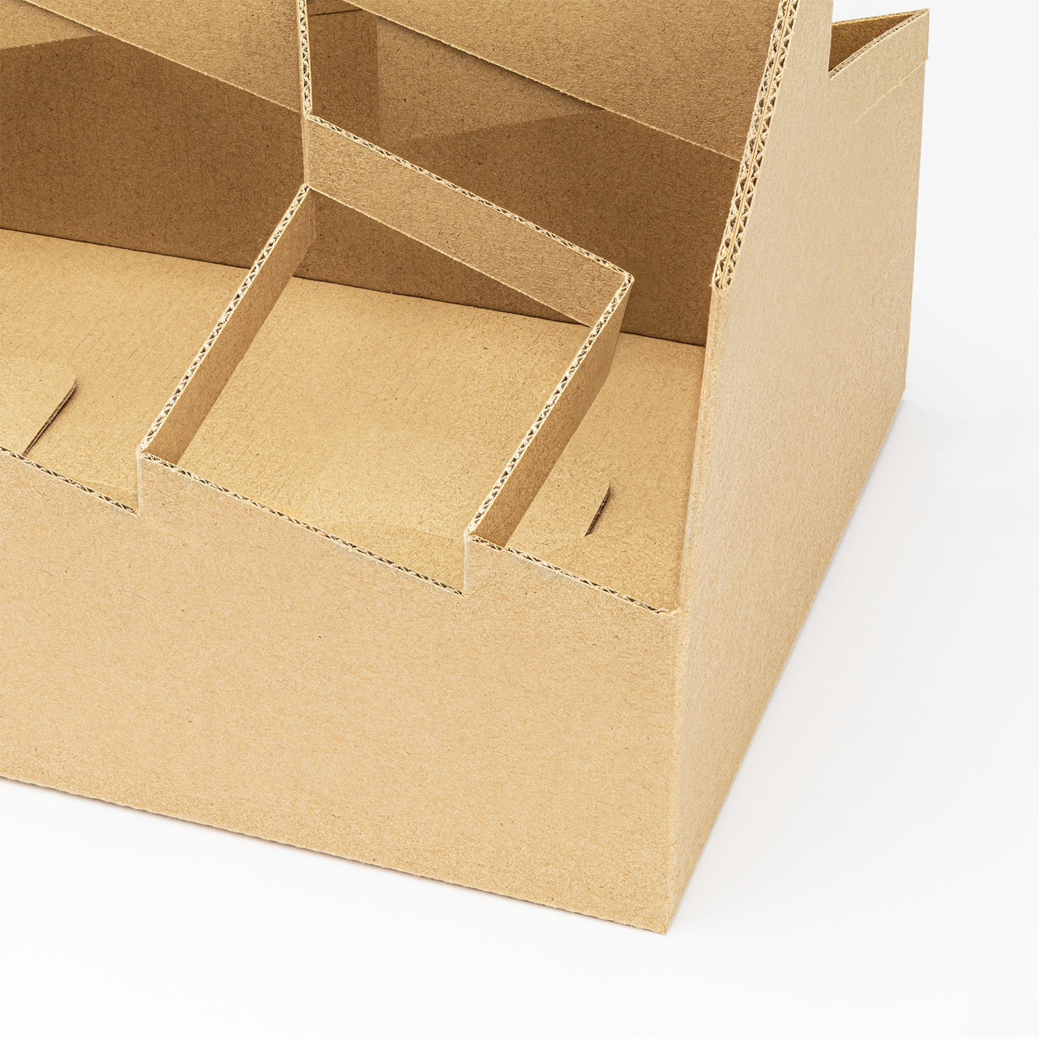 [100 ct] Drink Carrier with Handle , for 6 Cups (12-32 oz), Paperboard