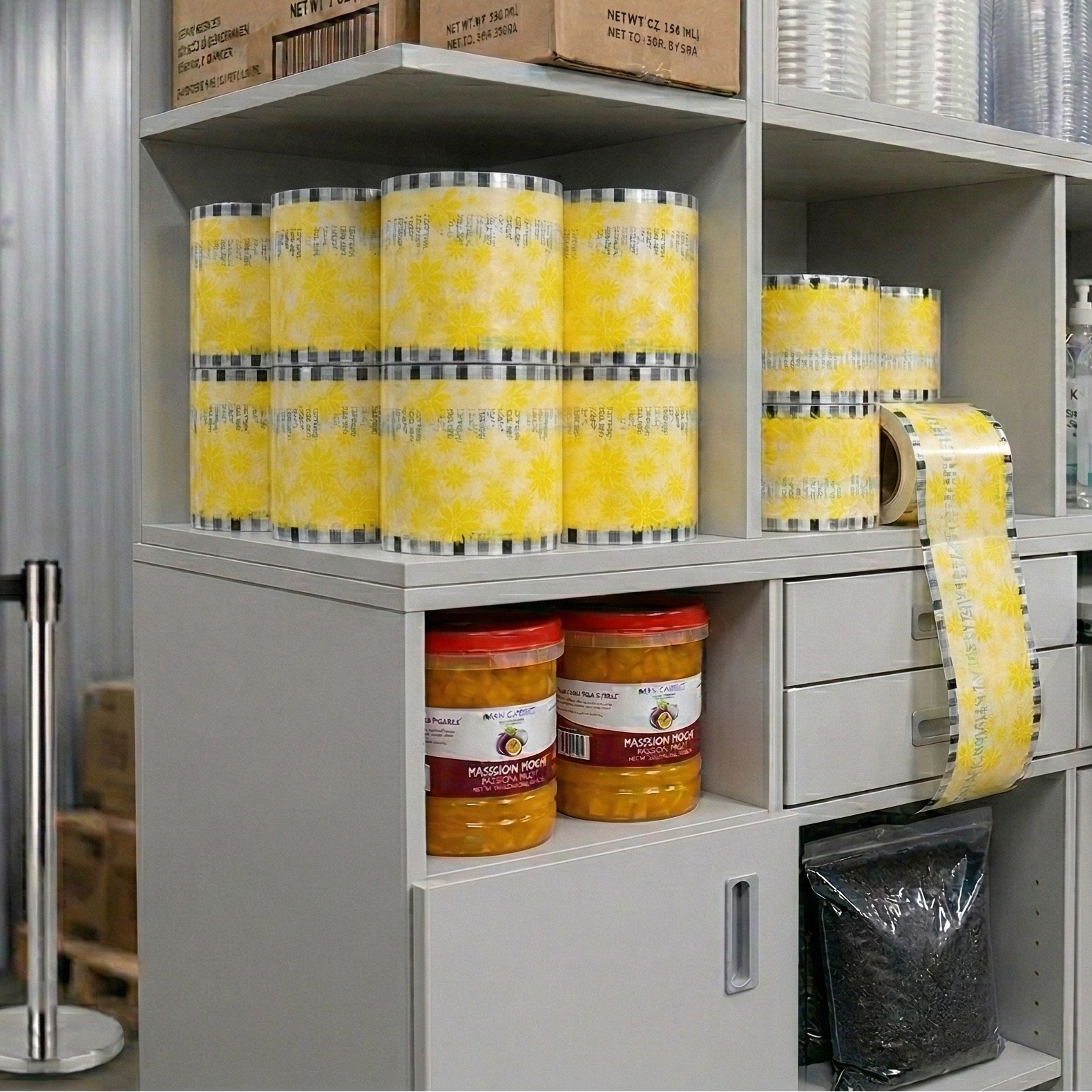 PET Plastic Sealing Film Roll (120mm), Generic Print - 1 roll