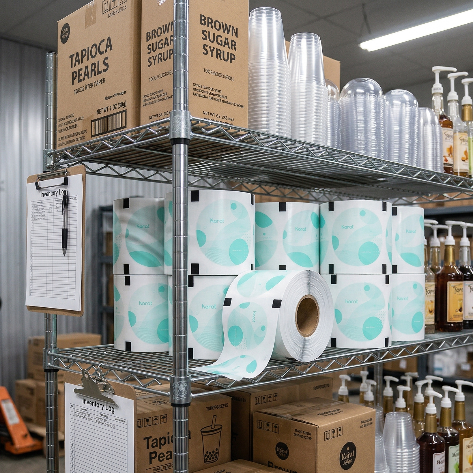 90-95mm Paper Seal, Generic Print - 1 Roll
