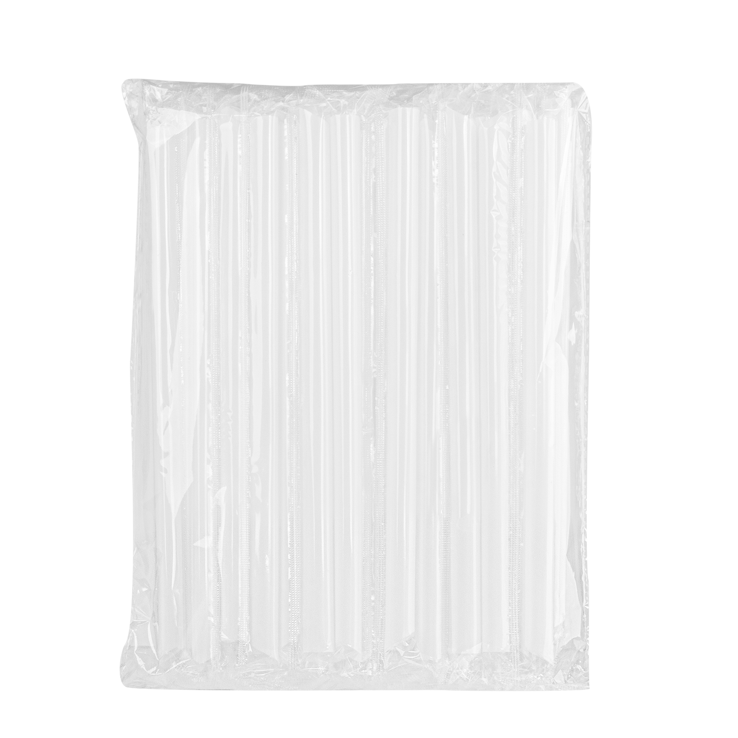 Karat 9" Diagonal Cut Boba Straws Poly Wrapped, White - 1,600 pcs