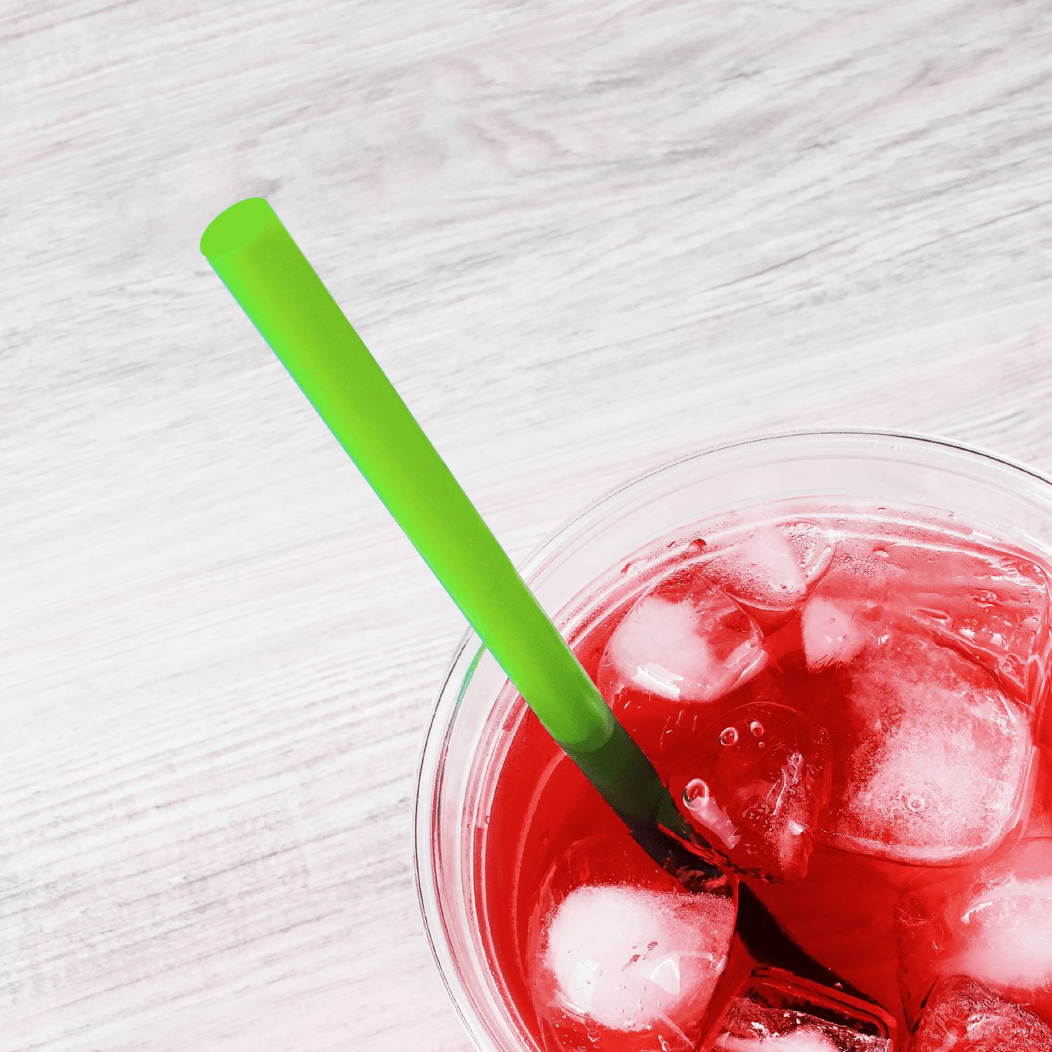 [2,500 ct] Giant Straws | Individually Wrapped | Green (0.31" x 9")