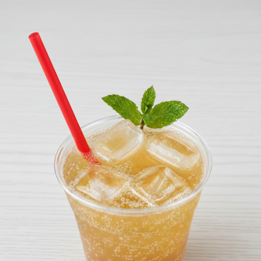 [2,500 ct] Giant Straws | Individually Wrapped | Red (0.31" x 9")